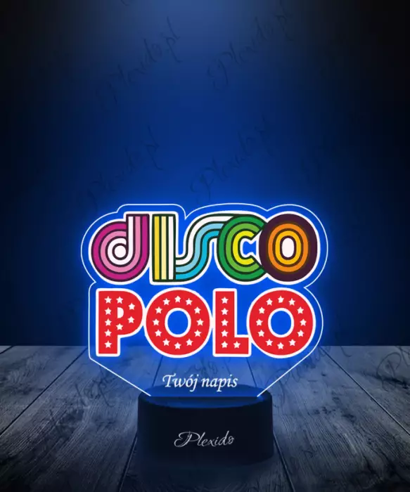 Lampka LED 3D Plexido z Nadrukiem Discopolo - 1