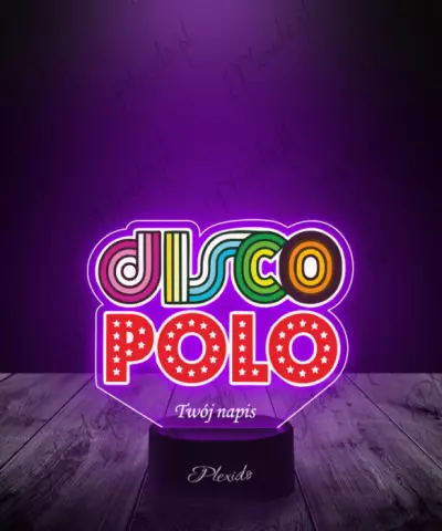 Lampka LED 3D Plexido z Nadrukiem Discopolo - 2
