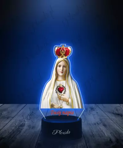 Lampka LED 3D Plexido z Nadrukiem Matka Boża - 1