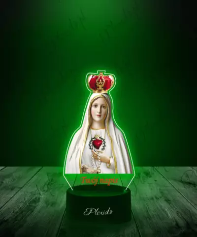 Lampka LED 3D Plexido z Nadrukiem Matka Boża - 3
