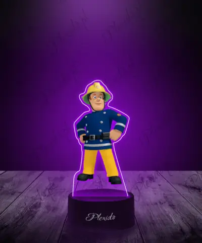 Lampka LED 3D Plexido z Nadrukiem Bajka Strażak Sam - 2