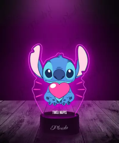 Lampka LED 3D Plexido z Nadrukiem Stich Bajka - 1