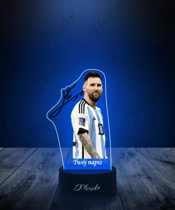 Lampka LED 3D Plexido z Nadrukiem Piłkarz Lionel Messi - 1