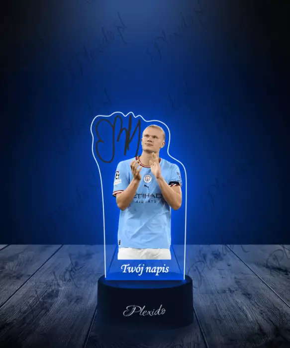 Lampka LED 3D Plexido z Nadrukiem Piłkarz Erling Haaland - 1
