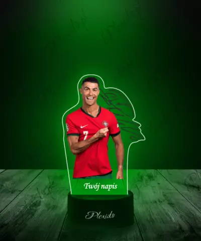 Lampka LED 3D Plexido z Nadrukiem Piłkarz Cristiano Ronaldo - 3
