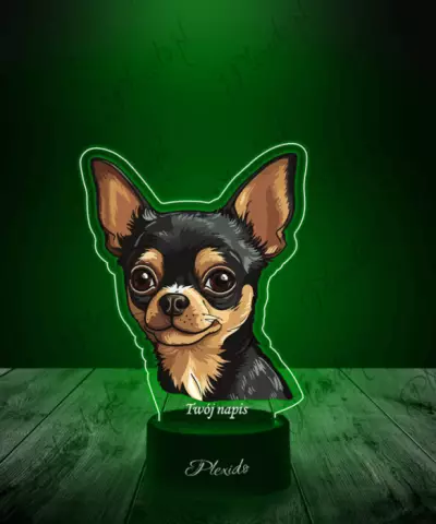 Lampka LED 3D Plexido z Nadrukiem Pies Chihuahua - 3