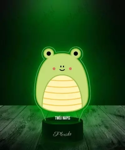 Lampka LED 3D Plexido z Nadrukiem Squishmallows Żaba - 2