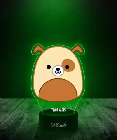 Lampka LED 3D Plexido z Nadrukiem Squishmallows Pies - 2