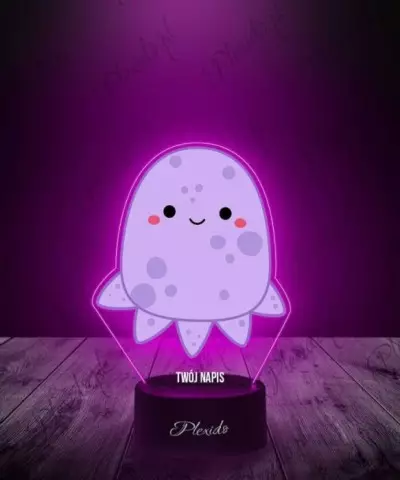 Lampka LED 3D Plexido z Nadrukiem Squishmallows Ośmiornica - 3