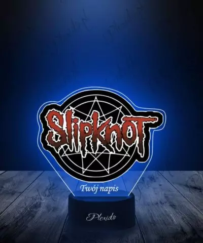 Lampka LED 3D Plexido z Nadrukiem Slipknot - 1