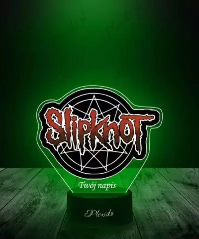 Lampka LED 3D Plexido z Nadrukiem Slipknot - 2