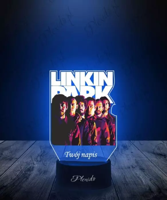 Lampka LED 3D Plexido z Nadrukiem Linkin Park - 1