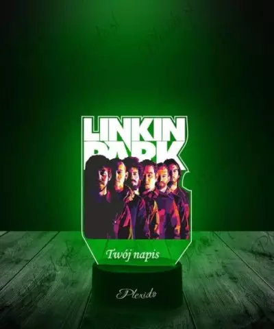 Lampka LED 3D Plexido z Nadrukiem Linkin Park - 3