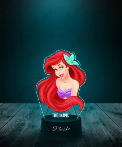 Lampka LED 3D Plexido z Nadrukiem Mała Syrenka - 2