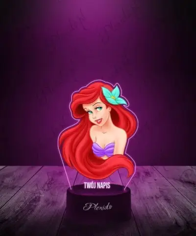 Lampka LED 3D Plexido z Nadrukiem Mała Syrenka - 3