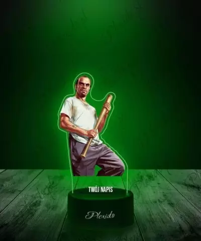 Lampka LED 3D Plexido z Nadrukiem Gra GTA V Trevor - 3