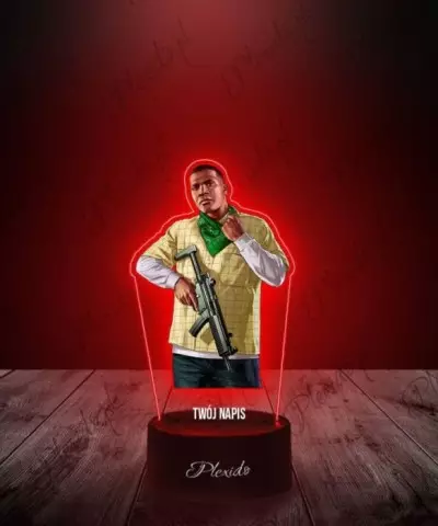 Lampka LED 3D Plexido z Nadrukiem Gra GTA V Franklin Clinton - 2