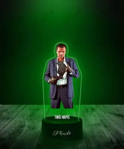 Lampka LED 3D Plexido z Nadrukiem Gra GTA V Michael De Santa - 2