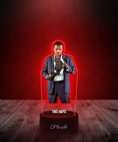 Lampka LED 3D Plexido z Nadrukiem Gra GTA V Michael De Santa - 3