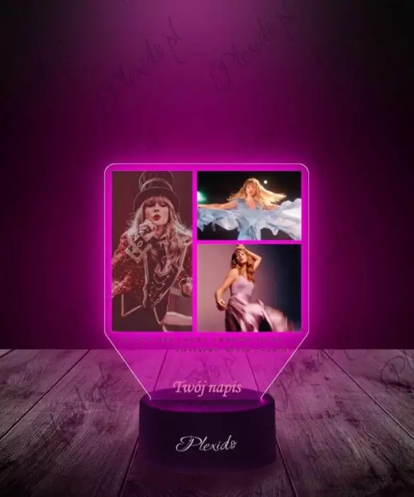 Lampka LED 3D Plexido z Nadrukiem Piosenkarka Taylor Swift - 1