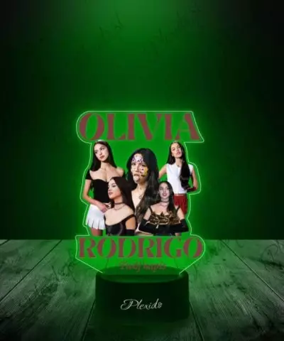 Lampka LED 3D Plexido z Nadrukiem Piosenkarka Olivia Rodrigo - 2