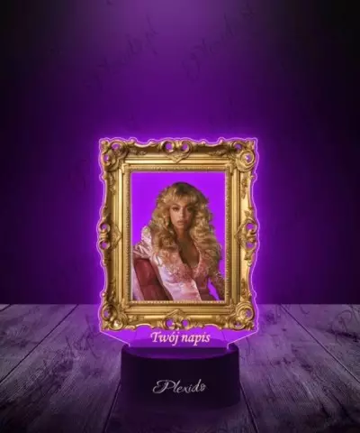 Lampka LED 3D Plexido z Nadrukiem Piosenkarka Beyonce - 3