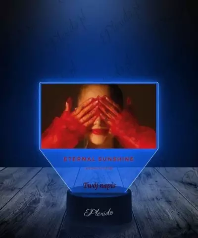 Lampka LED 3D Plexido z Nadrukiem Piosenkarka Ariana Grande - 1