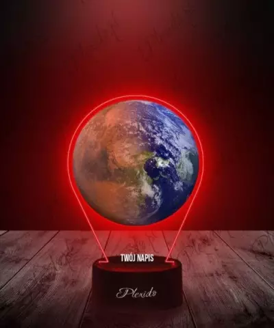 Lampka LED 3D Plexido z Nadrukiem Terraformacja Marsa Gra - 2
