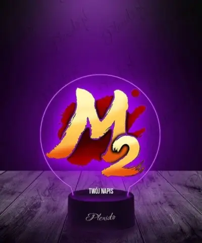 Lampka LED 3D Plexido z Nadrukiem Gra Metin 2 Logo M2 - 3