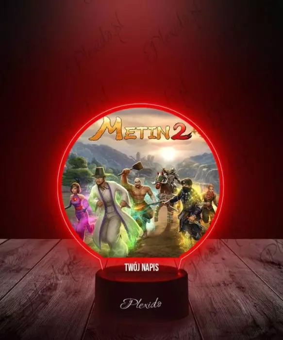 Lampka LED 3D Plexido z Nadrukiem Gra Metin 2 Bohaterowi - 1