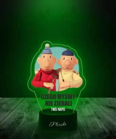 Lampka LED 3D Plexido z Nadrukiem Sąsiedzi Pat & Mat - 2