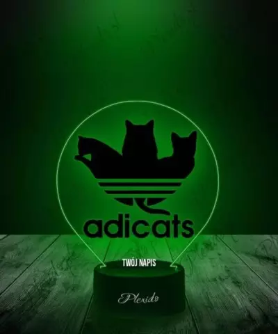 Lampka LED 3D Plexido z Nadrukiem Adicats - 2