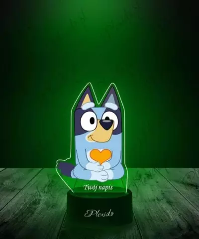 Lampka LED 3D Plexido z Nadrukiem Bajka Bluey - 2