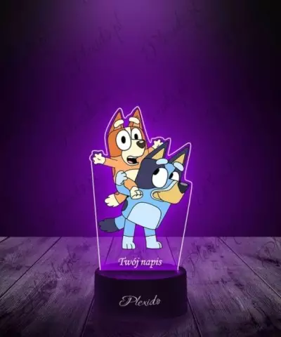 Lampka LED 3D Plexido z Nadrukiem Blue i Bingo - 2