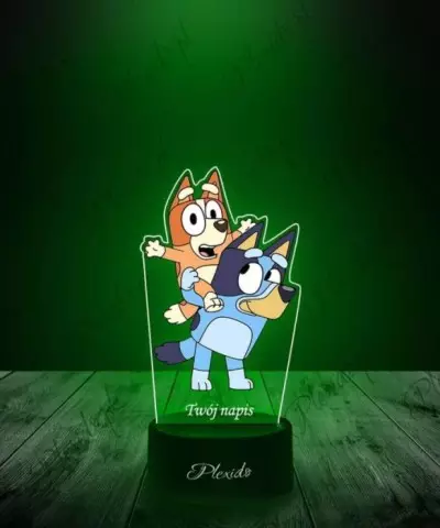 Lampka LED 3D Plexido z Nadrukiem Blue i Bingo - 3