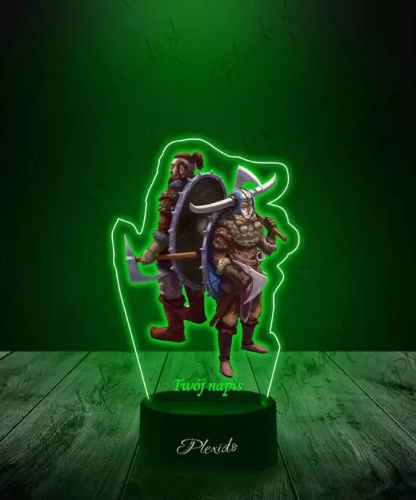 Lampka LED 3D Plexido z Nadrukiem Gra Tibia Nordi - 1
