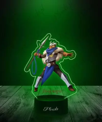 Lampka LED 3D Plexido z Nadrukiem Gra Tibia Lupine - 2