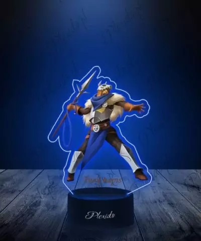 Lampka LED 3D Plexido z Nadrukiem Gra Tibia Lupine - 3