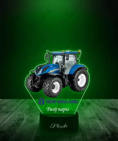 Lampka LED 3D Plexido z Nadrukiem Traktor New Holland T7 SWB - 1