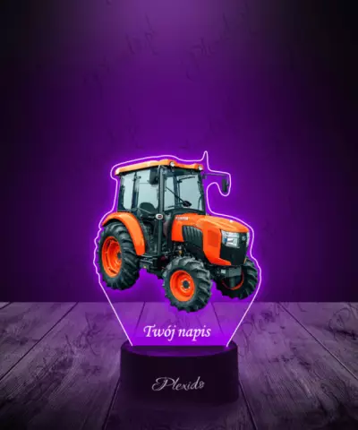 Lampka LED 3D Plexido z Nadrukiem Traktor Kubota L1-522 - 2
