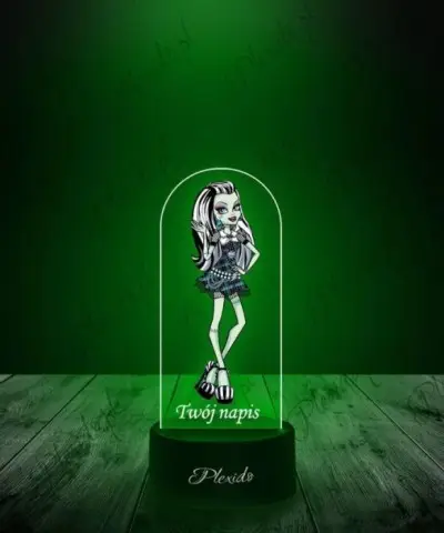 Lampka LED 3D Plexido z Nadrukiem Monster High Frankie Stein - 3
