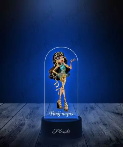 Lampka LED 3D Plexido z Nadrukiem Monster High Cleo De Nile - 1