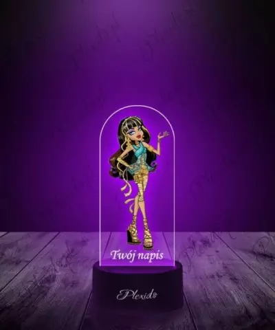 Lampka LED 3D Plexido z Nadrukiem Monster High Cleo De Nile - 2