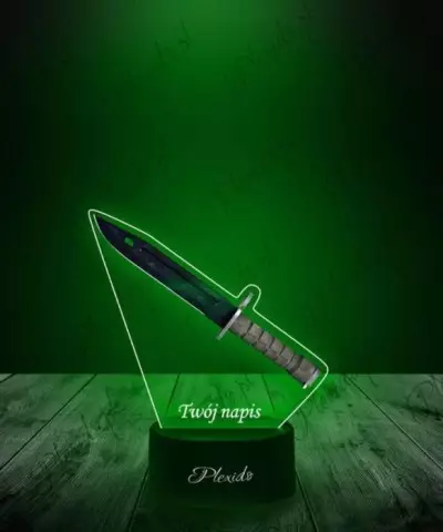 Lampka LED 3D Plexido z Nadrukiem CSGO Bayonet Gamma Doppler Phase - 1
