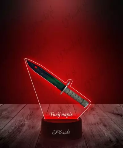 Lampka LED 3D Plexido z Nadrukiem CSGO Bayonet Gamma Doppler Phase - 3