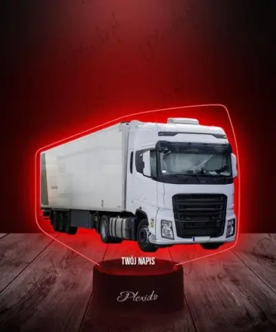 Lampka LED 3D Plexido z Nadrukiem Ciężarówka Ford F-MAX - 3