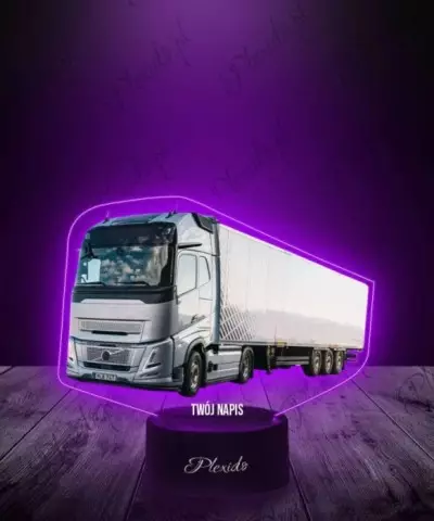 Lampka LED 3D Plexido z Nadrukiem Ciężarówka Volvo FH - 1