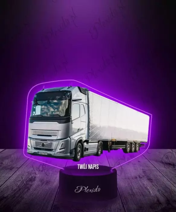 Lampka LED 3D Plexido z Nadrukiem Ciężarówka Volvo FH - 1