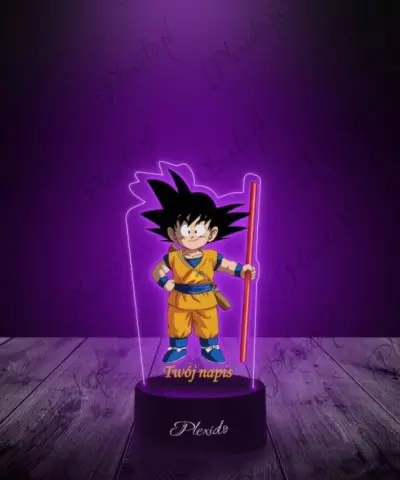 Lampka LED 3D Plexido z Nadrukiem Prezent Anime Dragon Ball Daima Goku - 3