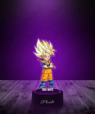 Lampka LED 3D Plexido z Nadrukiem Prezent Anime Dragon Ball Super Saiyan - 3